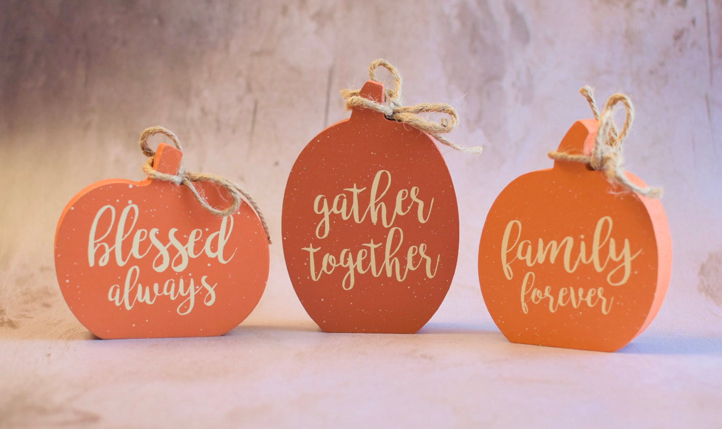 Reversible Pumpkin Shelf Sitters